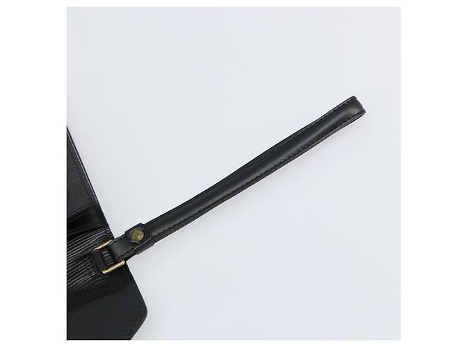 LOUIS VUITTON Epi Serie Dragonne Clutch Bag Nero M52612 LV Auth ep12293 - vista 14