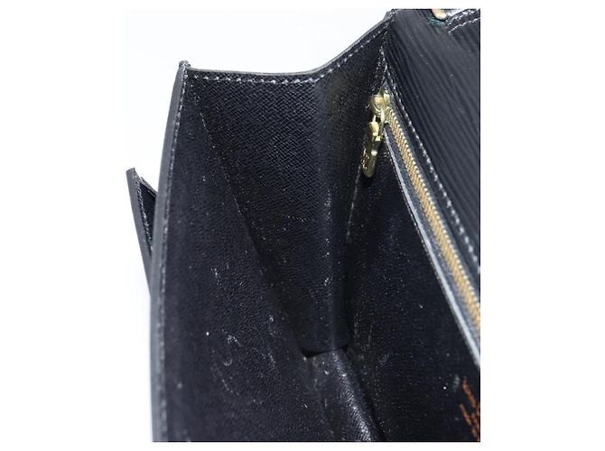LOUIS VUITTON Epi Serie Dragonne Clutch Bag Nero M52612 LV Auth ep12293 - vista 18