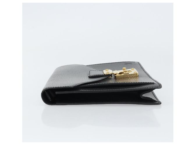 LOUIS VUITTON Epi Serie Dragonne Clutch Bag Nero M52612 LV Auth ep12293 - vista 5