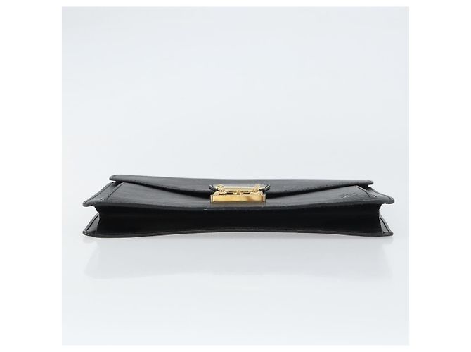LOUIS VUITTON Epi Serie Dragonne Clutch Bag Nero M52612 LV Auth ep12293 - vista 7