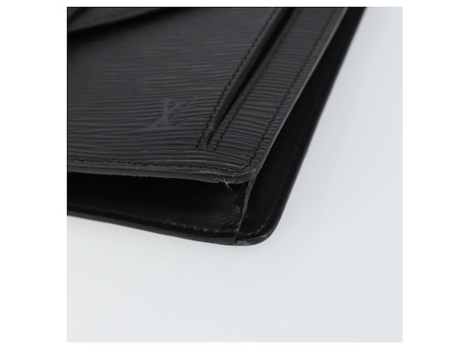 LOUIS VUITTON Epi Serie Dragonne Clutch Bag Nero M52612 LV Auth ep12293 - vista 8