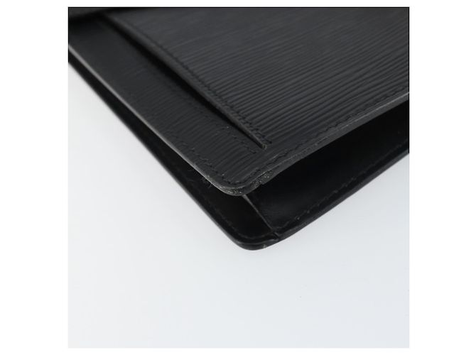LOUIS VUITTON Epi Serie Dragonne Clutch Bag Nero M52612 LV Auth ep12293 - vista 9