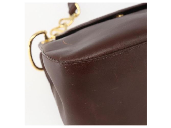 Borsa a Spalla PRADA in Pelle Marrone Oro Auth gh1442 D'oro - vista 11