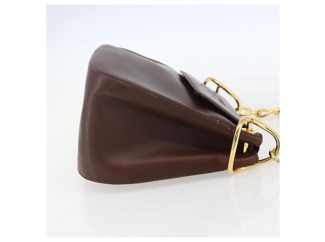 Borsa a Spalla PRADA in Pelle Marrone Oro Auth gh1442 D'oro - vista 5