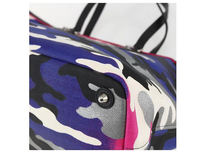 Christian Dior Trotter Canvas Anselmurail Tasche Mehrfarbig Auth 157060SAM - Ansicht 12