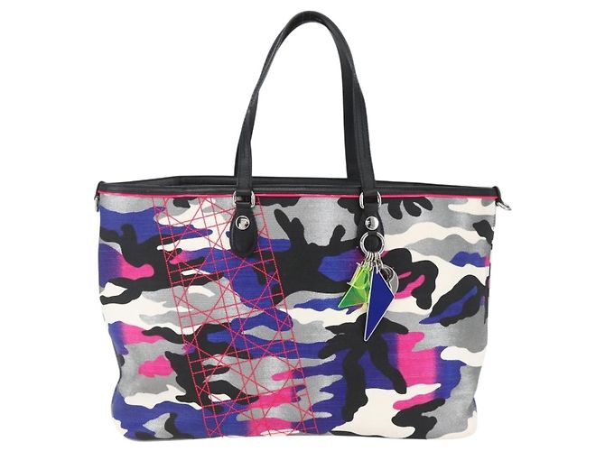 Christian Dior Trotter Canvas Anselmurail Tasche Mehrfarbig Auth 157060SAM - Ansicht 2