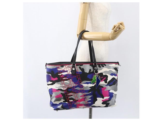 Christian Dior Trotter Canvas Anselmurail Tasche Mehrfarbig Auth 157060SAM - Ansicht 22