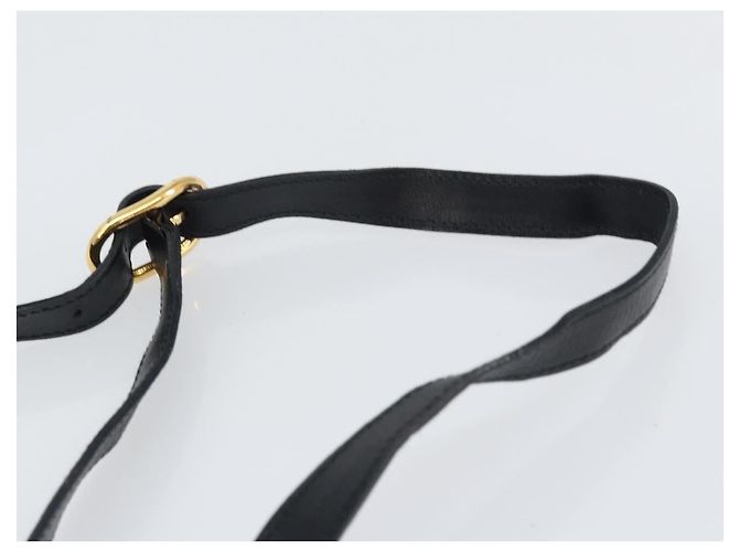 Gucci Borsa Micro GG Supreme in PVC pelle nera e oro 001 58 0443 Auth 156437 Nero D'oro - vista 8