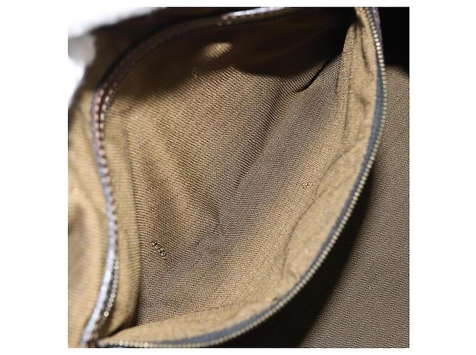Borsa a mano in tela Zucca FENDI nera marrone oro Auth 155701 Nero D'oro - vista 23