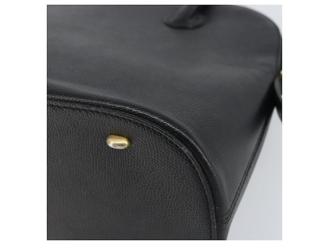 Céline Borsa a mano CELINE in pelle nera e oro Auth ep12323 Nero D'oro - vista 10
