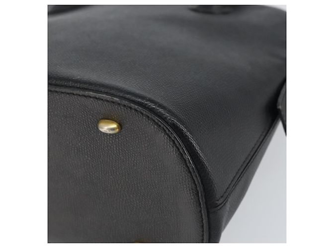 Céline Borsa a mano CELINE in pelle nera e oro Auth ep12323 Nero D'oro - vista 12