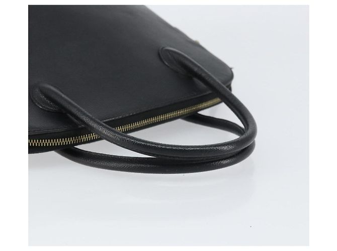 Céline Borsa a mano CELINE in pelle nera e oro Auth ep12323 Nero D'oro - vista 7