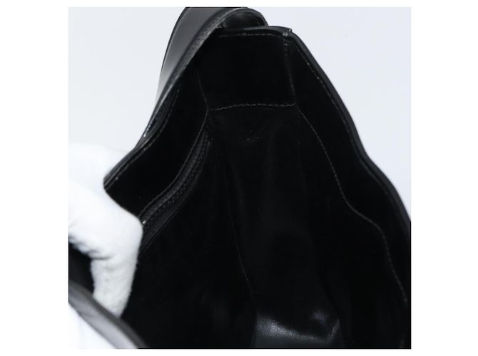 Céline Borsa a Spalla CELINE Smalto Nero Oro Auth ep12376 D'oro - vista 17