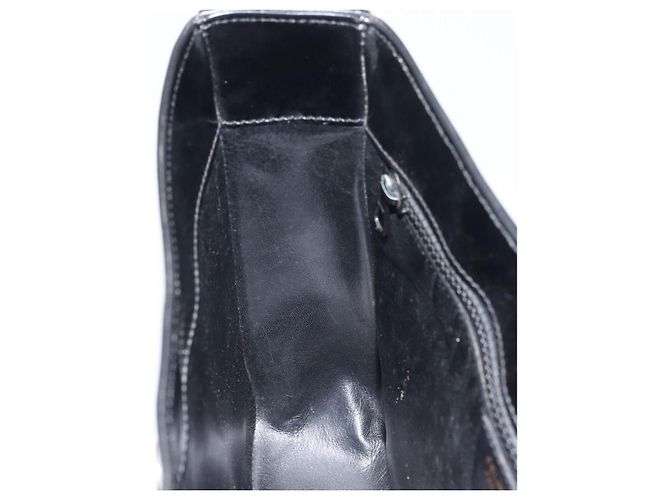 Céline Borsa a Spalla CELINE Smalto Nero Oro Auth ep12376 D'oro - vista 18