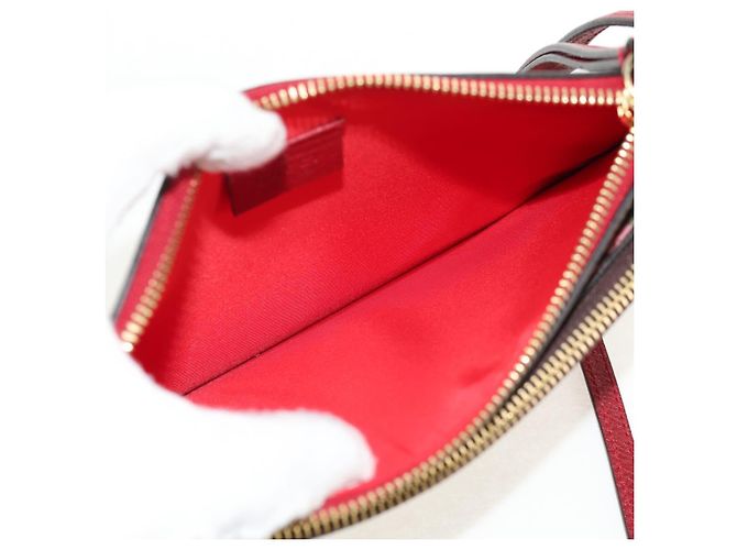 Gucci Borsa a fiori GG Supreme Bengal Tiger in PVC beige e oro 454111 Auth 154913SAM D'oro - vista 19