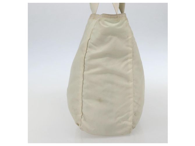 Borsa Tote PRADA Nylon Beige Argento Auth bs31362 - vista 5