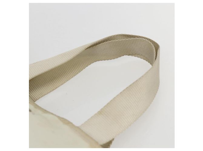 Borsa Tote PRADA Nylon Beige Argento Auth bs31362 - vista 8