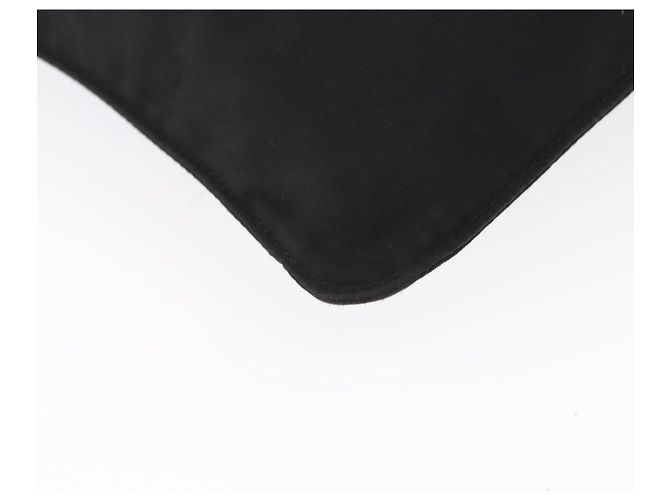 Sac à épaule PRADA en nylon noir argent authentique 151729 Argenté - vue 10