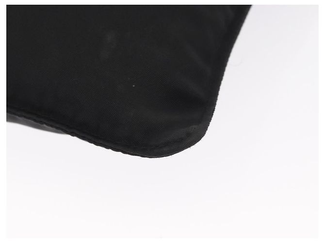 Sac à épaule PRADA en nylon noir argent authentique 151729 Argenté - vue 13