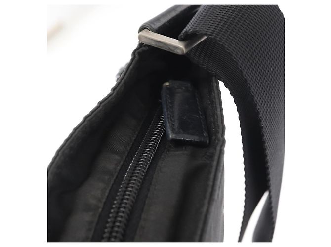 Sac à épaule PRADA en nylon noir argent authentique 151729 Argenté - vue 16