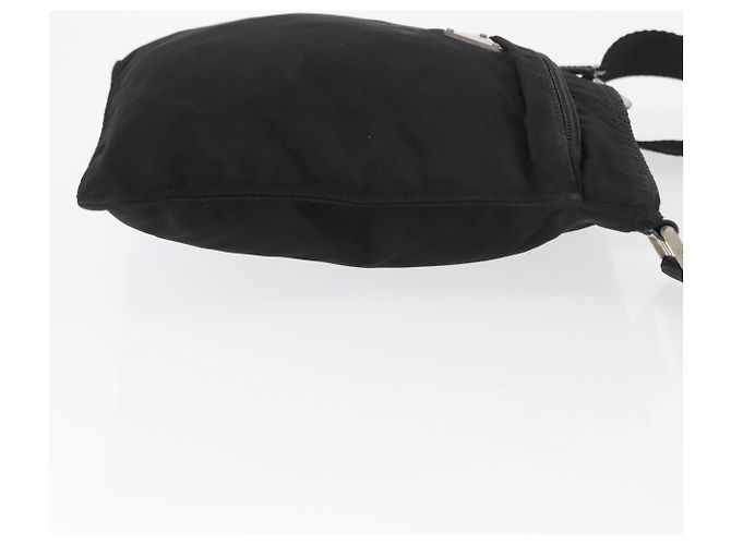 Sac à épaule PRADA en nylon noir argent authentique 151729 Argenté - vue 4