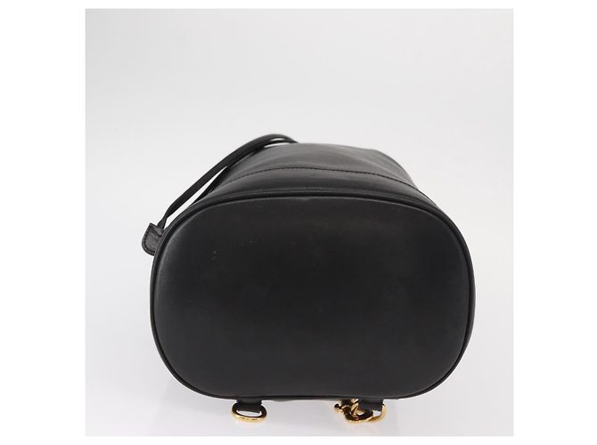 Borsa a corpo in pelle Gucci Bamboo nera e oro 003 2113 0036 Auth ka581 Nero D'oro - vista 11