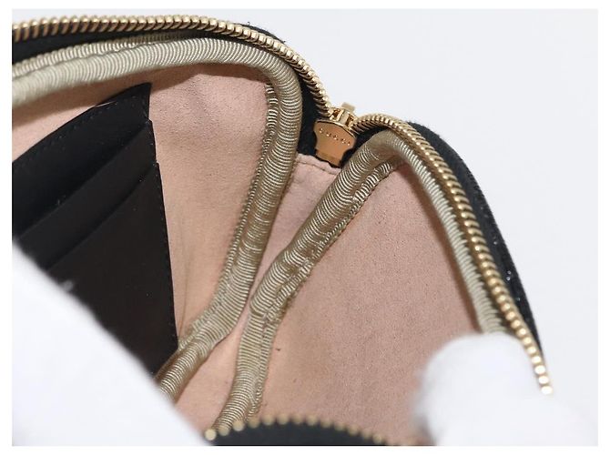 GUCCI Marsupio Sherry Line Camoscio Smalto Blu navy oro 519308 Auth mr1606 - vista 19