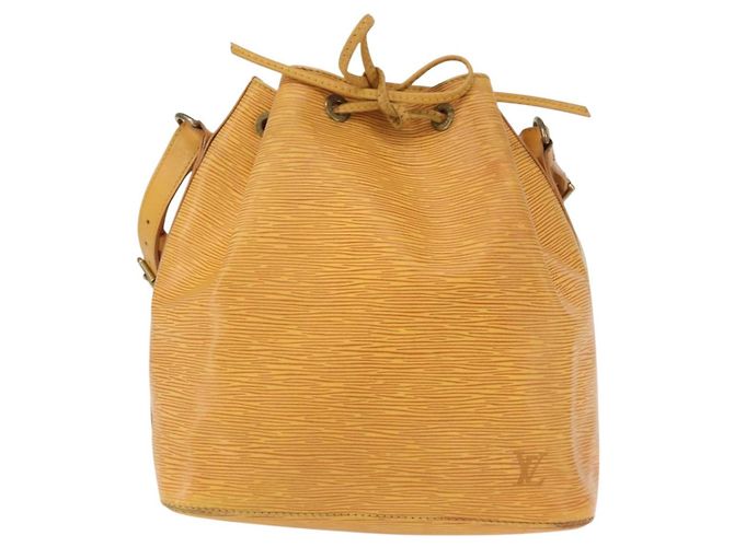 Noe LOUIS VUITTON Borsa a Spalla Petit Noé Epi Gialla M44109 LV Auth 154360 Giallo - vista 13