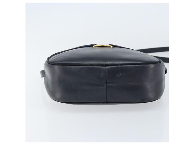 Borsa a Spalla Salvatore Ferragamo Vala in Pelle Blu Navy Oro Auth BA8220 D'oro - vista 9