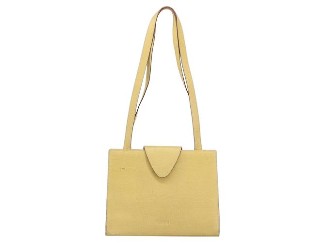 Borsa a Spalla LOEWE in Pelle Gialla Auth ka569 Giallo - vista 13