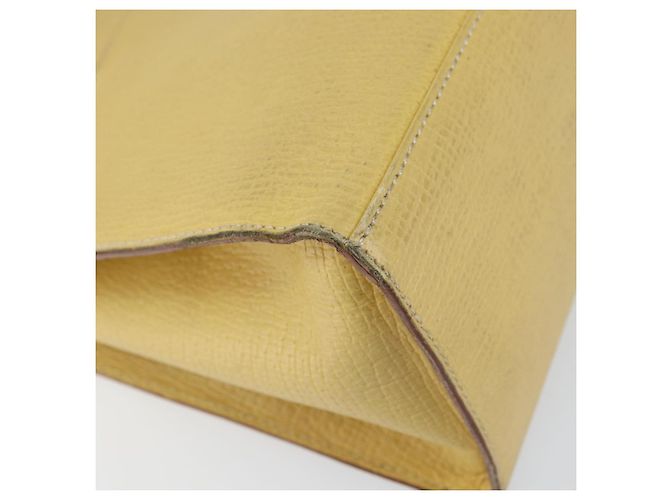 Borsa a Spalla LOEWE in Pelle Gialla Auth ka569 Giallo - vista 16