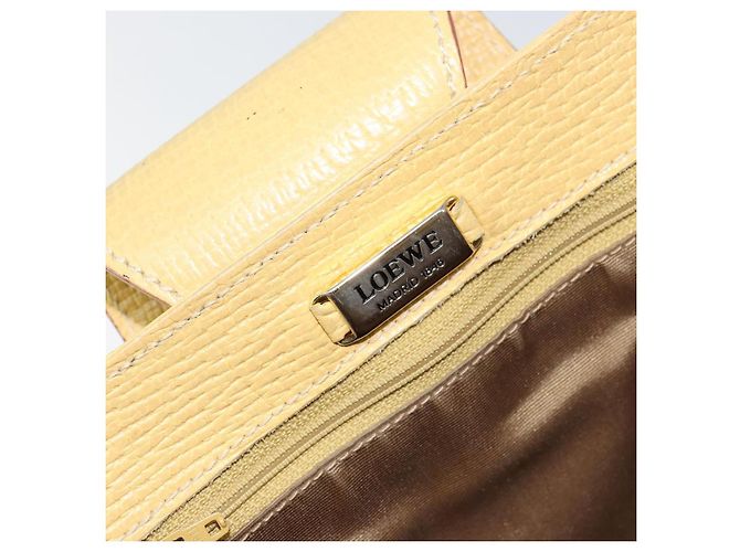 Borsa a Spalla LOEWE in Pelle Gialla Auth ka569 Giallo - vista 18