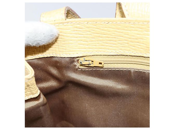 Borsa a Spalla LOEWE in Pelle Gialla Auth ka569 Giallo - vista 21