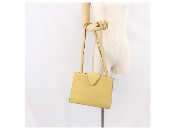 Borsa a Spalla LOEWE in Pelle Gialla Auth ka569 Giallo - vista 22
