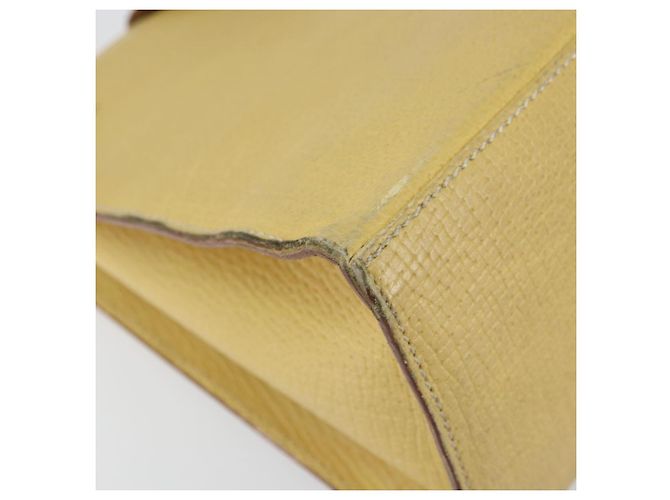 Borsa a Spalla LOEWE in Pelle Gialla Auth ka569 Giallo - vista 9