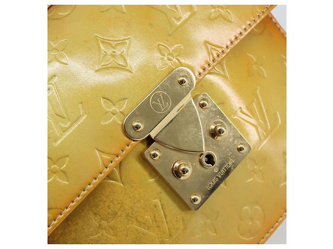 LOUIS VUITTON Borsa a mano Spring Street Monogram Vernis Grigio M91029 LV Auth 155681 - vista 14