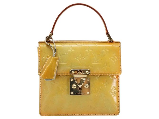 LOUIS VUITTON Borsa a mano Spring Street Monogram Vernis Grigio M91029 LV Auth 155681 - vista 2