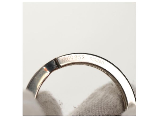 LOUIS VUITTON Schlüsselanhänger Inclusion Charm Metall Silberton M69852 Auth 143031M - Ansicht 10