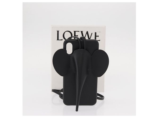 Custodia per iPhone LOEWE in pelle nera Auth bs31448 Nero - vista 12
