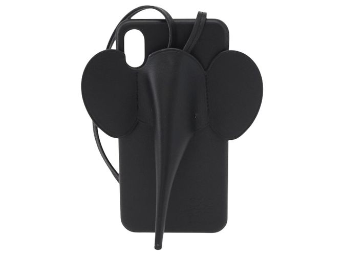 Custodia per iPhone LOEWE in pelle nera Auth bs31448 Nero - vista 13