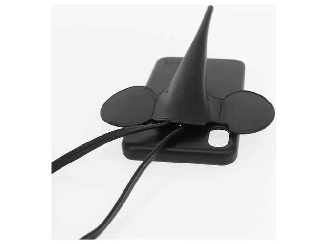 Custodia per iPhone LOEWE in pelle nera Auth bs31448 Nero - vista 6