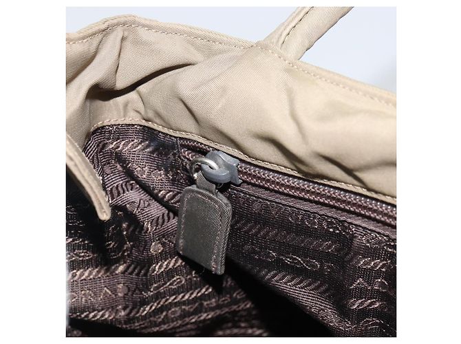 Bolso de mano PRADA de nailon caqui plateado auténtico bs31364 Plata - vista 20