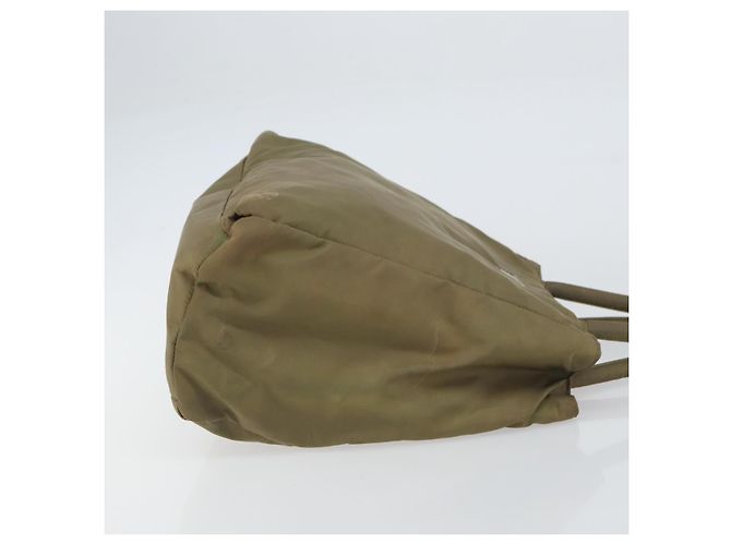 Bolso de mano PRADA de nailon caqui plateado auténtico bs31364 Plata - vista 4