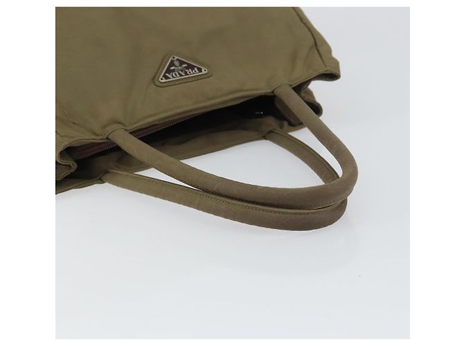 Bolso de mano PRADA de nailon caqui plateado auténtico bs31364 Plata - vista 7