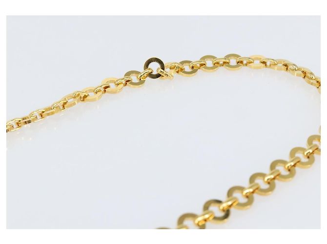 Borsa a Spalla Vala Chain in Camoscio Marrone Oro Auth BA8244 di Salvatore Ferragamo - vista 8
