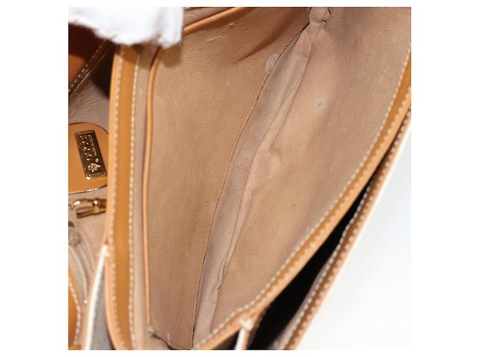 Gucci Borsa a Spalla Micro GG Supreme PVC Avorio Oro 001 406 1780 Auth ep12179 D'oro Crudo - vista 18