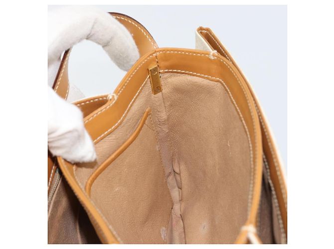 Gucci Borsa a Spalla Micro GG Supreme PVC Avorio Oro 001 406 1780 Auth ep12179 D'oro Crudo - vista 19