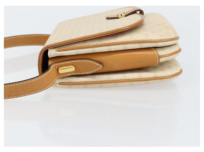 Gucci Borsa a Spalla Micro GG Supreme PVC Avorio Oro 001 406 1780 Auth ep12179 D'oro Crudo - vista 5