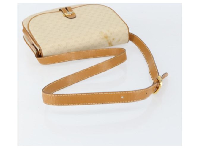 Gucci Borsa a Spalla Micro GG Supreme PVC Avorio Oro 001 406 1780 Auth ep12179 D'oro Crudo - vista 7