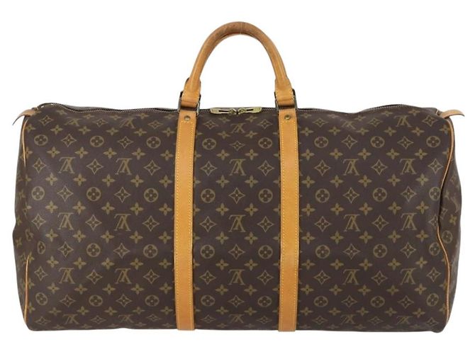 LOUIS VUITTON Borsa Boston Monogram Keepall 60 M41422 LV Auth ar13806 Monogramma - vista 3